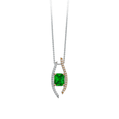 Montecristo Ballerina Emerald Diamond Pendant