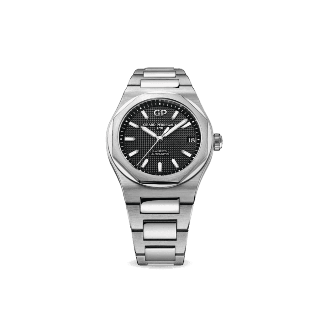 Laureato Watch 42mm Stainless Steel with Black Dial