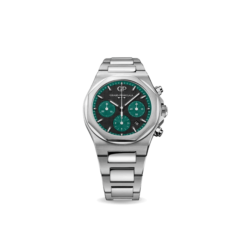 Girard-Perregaux  Laureato Chronograph Watch, 42mm Stainless Steel with Black Dial