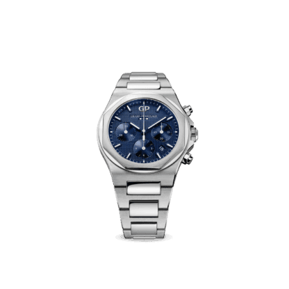 Girard-Perregaux Laureato Chronograph Watch 42mm, Steel with Blue Dial