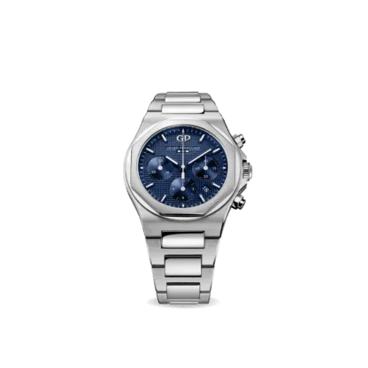 Girard-Perregaux Laureato Chronograph Watch 42mm, Steel with Blue Dial