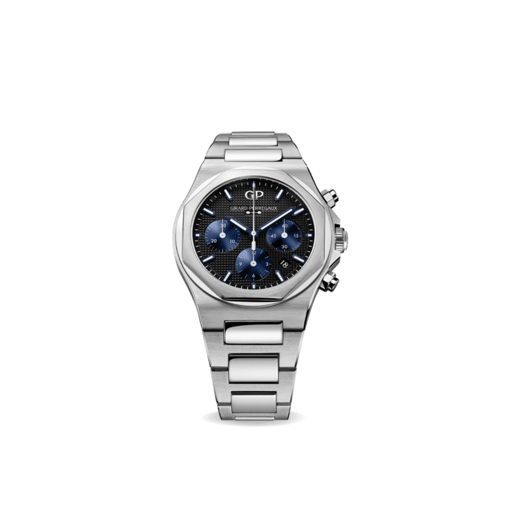Girard-Perregaux Laureato Chronograph 42mm Watch 904L Steel with Black Dial