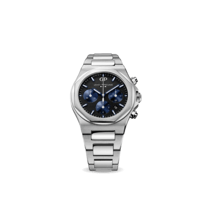 Girard-Perregaux Laureato Chronograph 42mm Watch 904L Steel with Black Dial