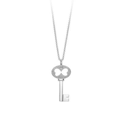 Montecristo Butterfly's Key Pendant in 19K White Gold