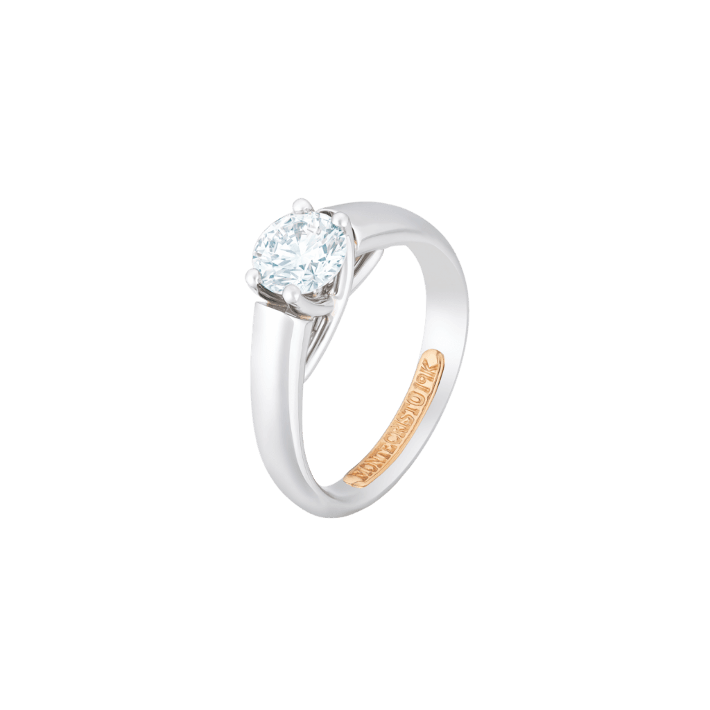 Montecristo V Diamond Ring- 19K White Gold