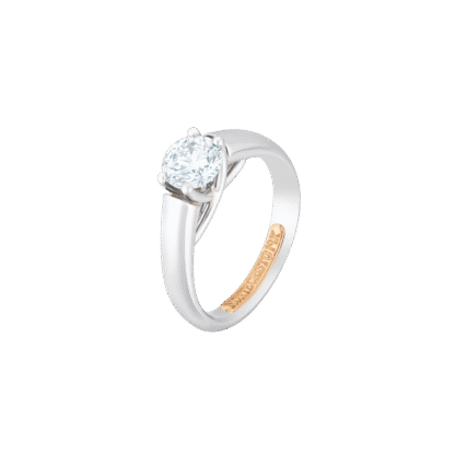 Montecristo V Diamond Ring- 19K White Gold