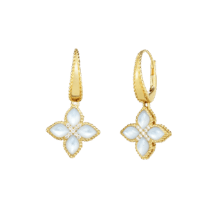 Roberto Coin Venetian Princess Medium Drop Earrings with Diamonds 8882572AYERMX