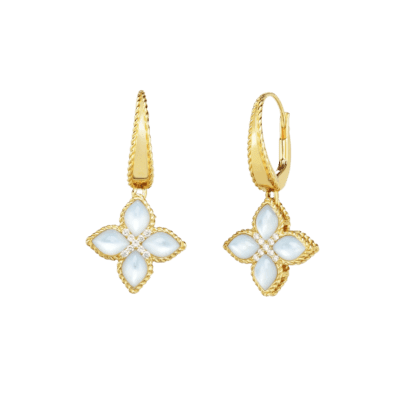 Roberto Coin Venetian Princess Medium Drop Earrings with Diamonds 8882572AYERMX