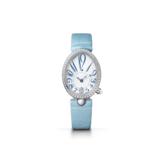 Breguet Reine de Naples 8918, 36.5 x 28.45mm, Blue Strap