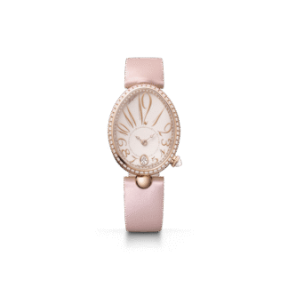 Breguet Reine de Naples, 18k Rose Gold, Light Pink Satin Strap