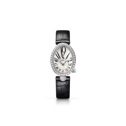 Breguet Reine de Naples 8928 33x24.95mm, 18K White Gold