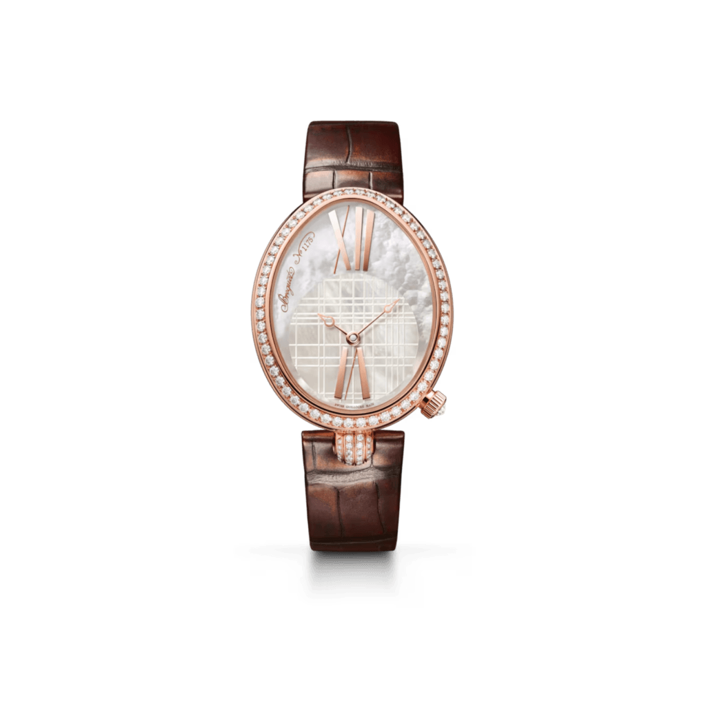 Breguet Reine de Naples Diamond Watch 43x 34.95mm, 18k Rose Gold