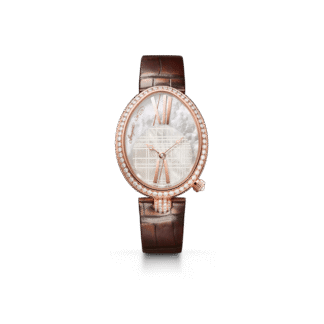 Breguet Reine de Naples Diamond Watch 43x 34.95mm, 18k Rose Gold