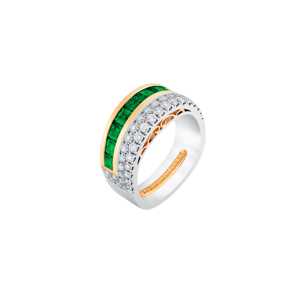 Montecristo Cleopatra Emerald & Diamond Ring