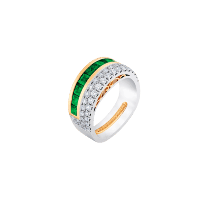 Montecristo Cleopatra Emerald & Diamond Ring