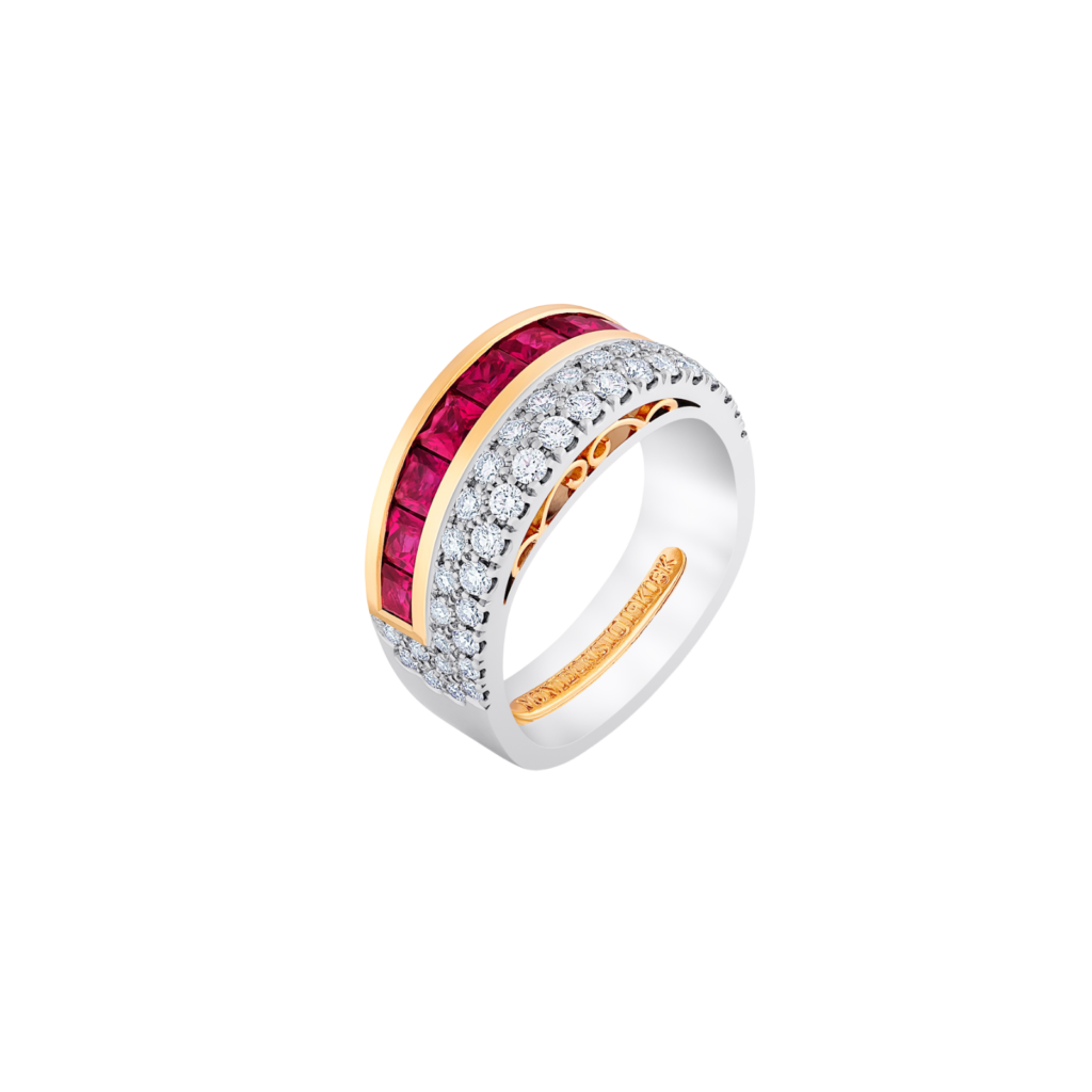Montecristo Handcrafted Cleopatra Ruby & Diamond Ring