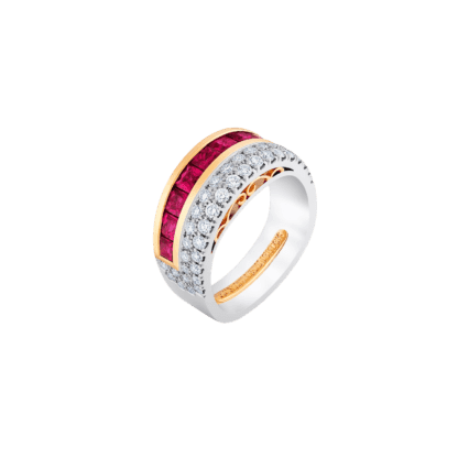Montecristo Handcrafted Cleopatra Ruby & Diamond Ring