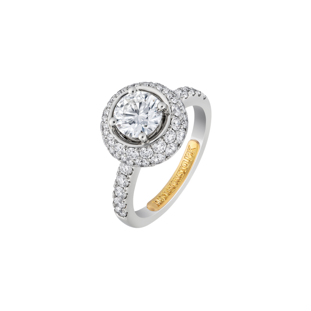 Montecristo Disco Ball Diamond Ring - 19K White Gold