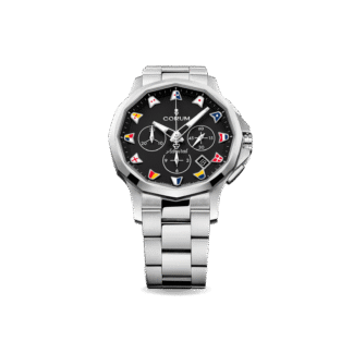 Corum - Admiral 42 Chronograph, Black brass dial