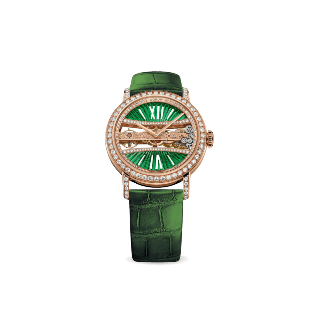 Corum Golden Bridge 39 Rose Gold Diamond Watch