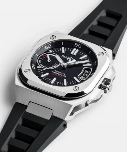 closer view - BR-X5 Black Steel 41mm Watch