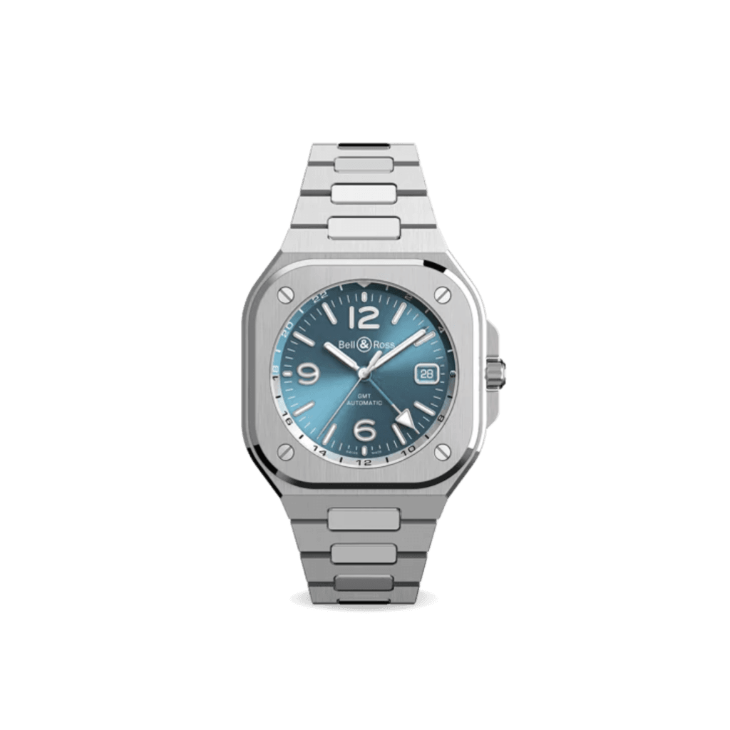 Bell & Ross BR 05 GMT Sky Blue Steel 41mm watch