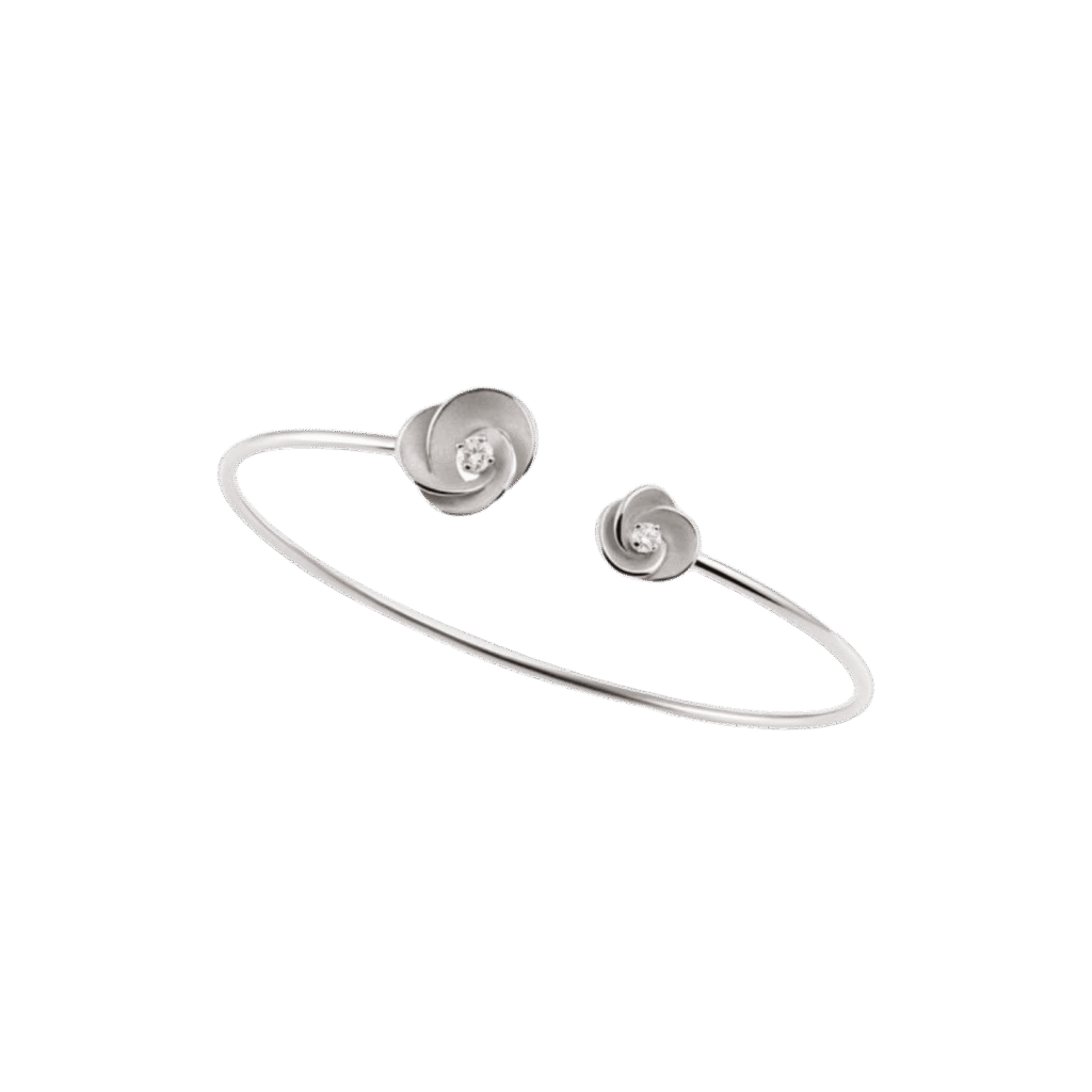 Desert Rose Bracelet in 18k White Ice Gold