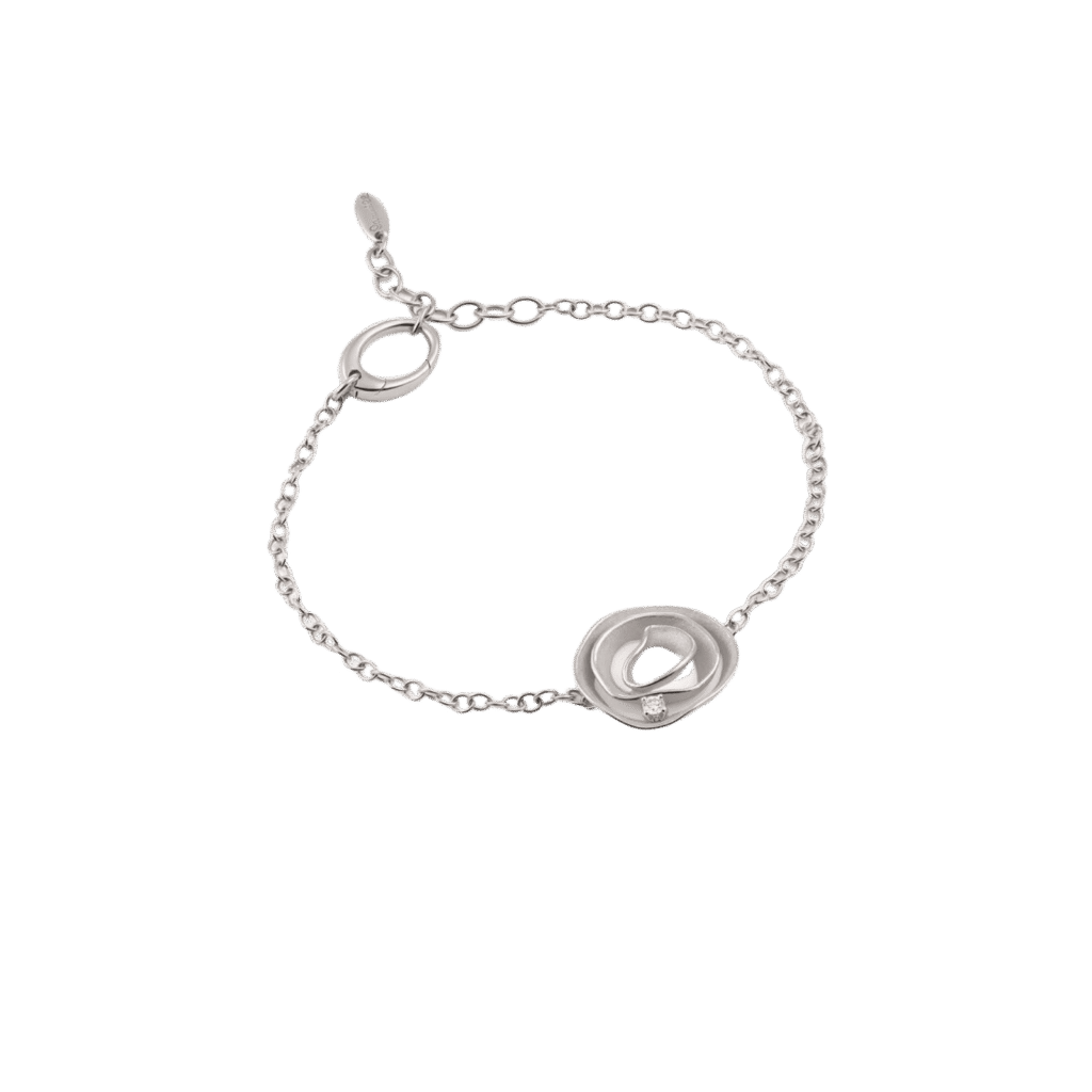 Dune Bracelet in White Gold