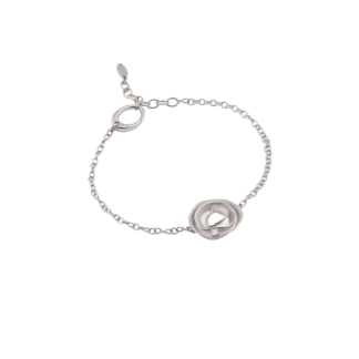 Dune Bracelet in White Gold
