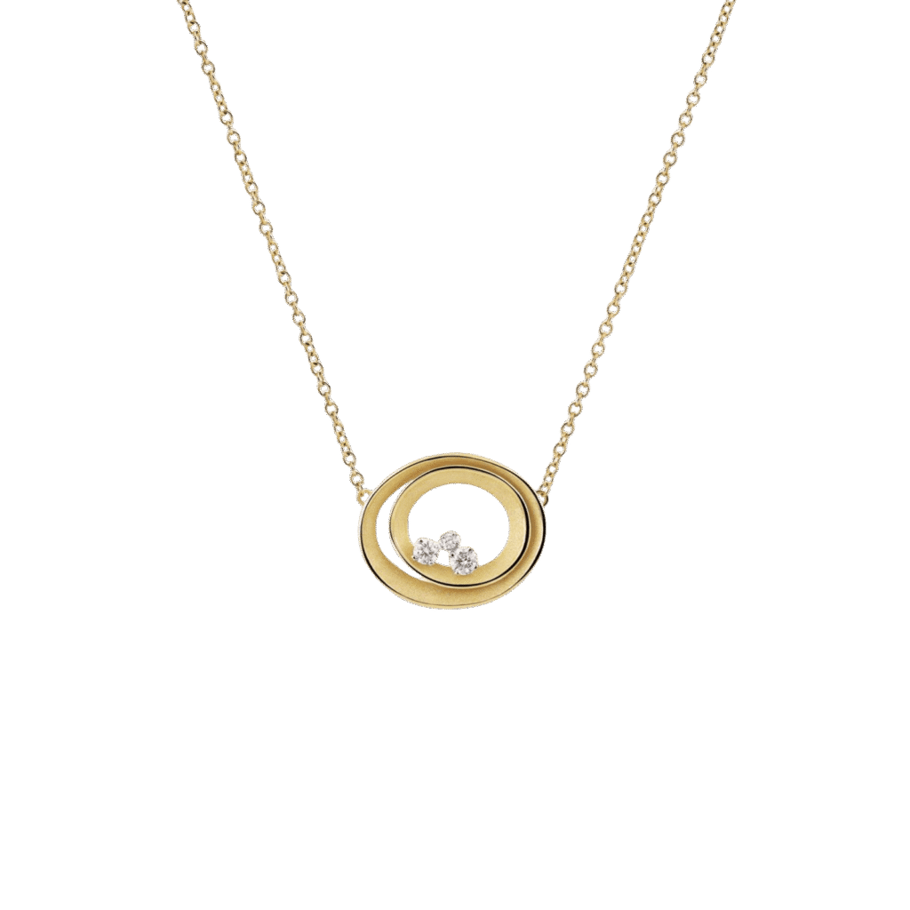 Collier Dune Solar Necklace in 18k Yellow Gold