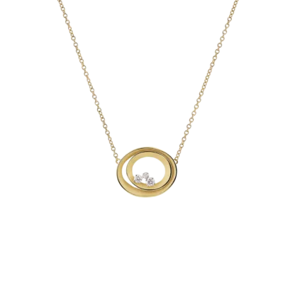 Collier Dune Solar Necklace in 18k Yellow Gold