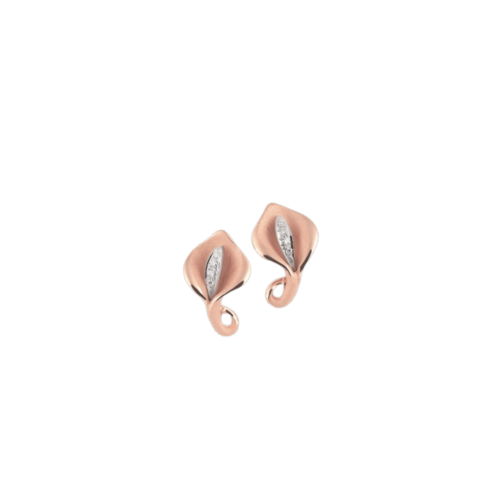 Calla Earrings in 18k Pink Champagne Gold