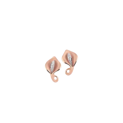 Calla Earrings in 18k Pink Champagne Gold