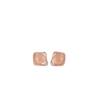 Annamaria Cammilli Dune Cubic Earrings, 18k Pink Quartz