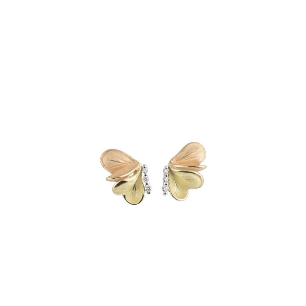 Bon Ton Earrings in 18k Yellow & Orange Gold