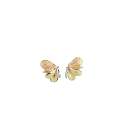 Bon Ton Earrings in 18k Yellow & Orange Gold