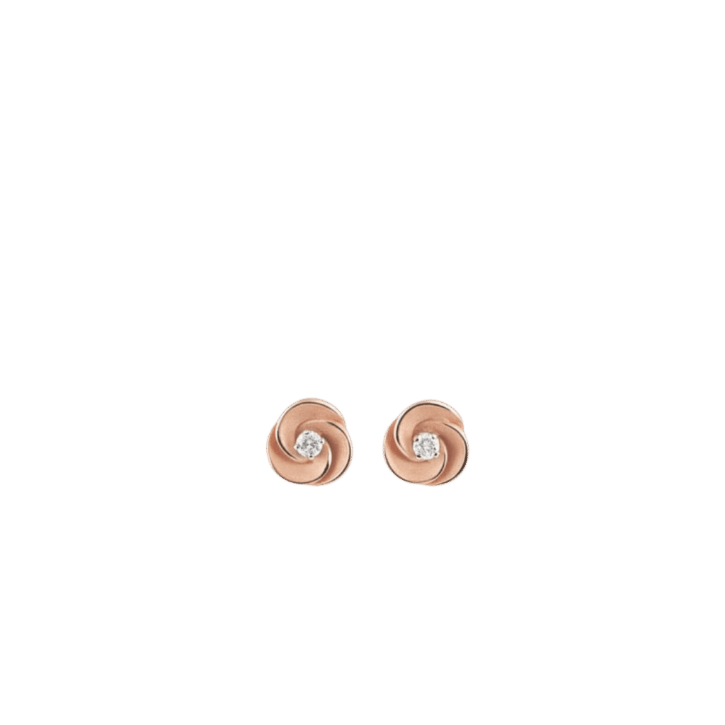 Desert Rose Earrings in 18k Pink Champagne Gold