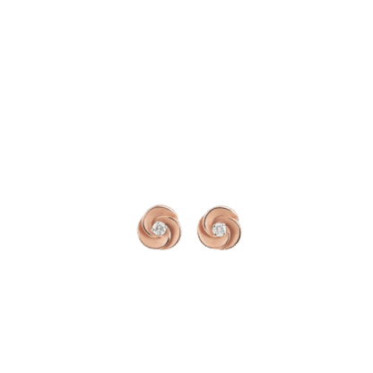 Desert Rose Earrings in 18k Pink Champagne Gold