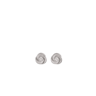 Desert Rose Earrings in 18k White Ice Gold