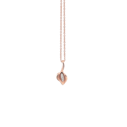 Calla Pendant in 18k Rose Champagne Gold