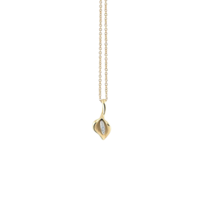 Calla Pendant in 18k Yellow Gold