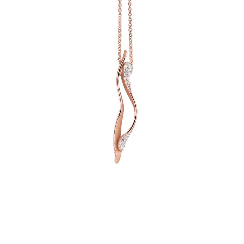Dune Gocce Pendant, 18k Rose Gold