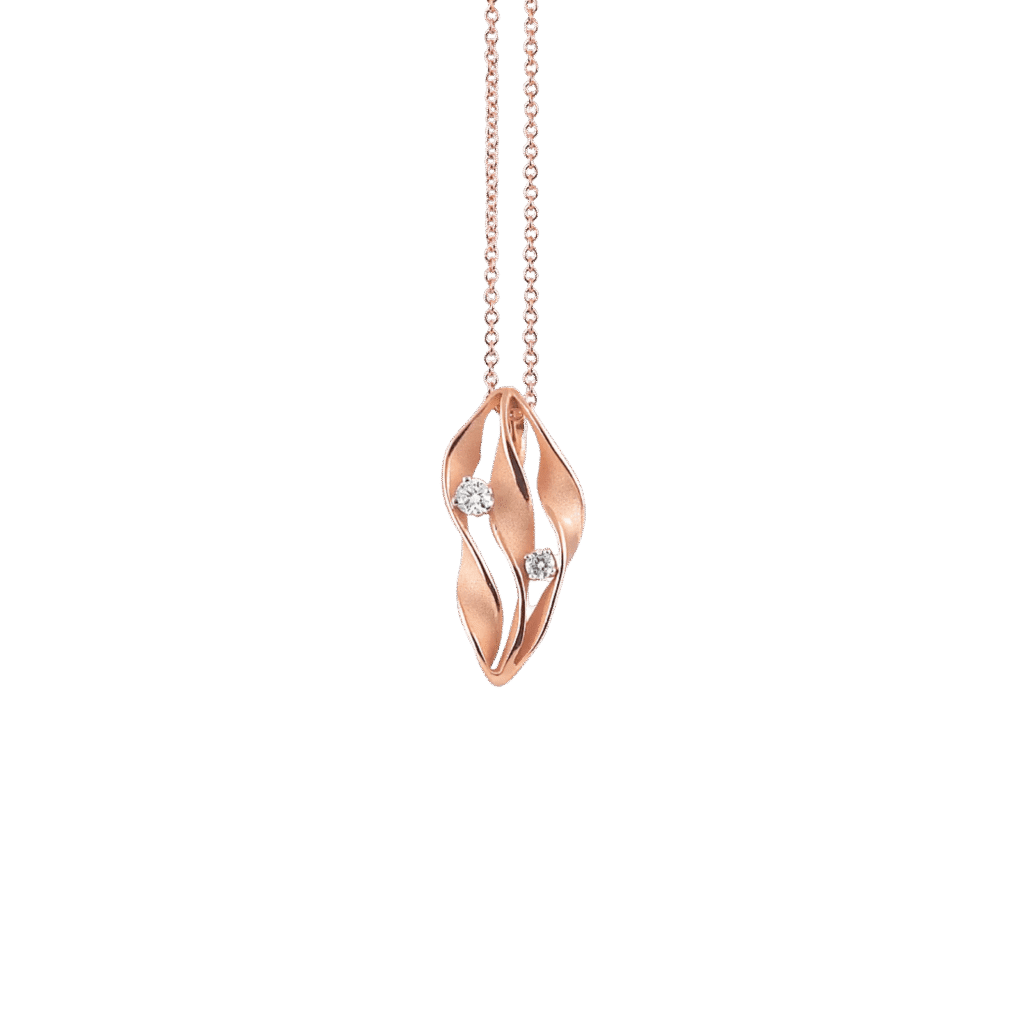 Dune Twist Pendant in 18k Rose Gold
