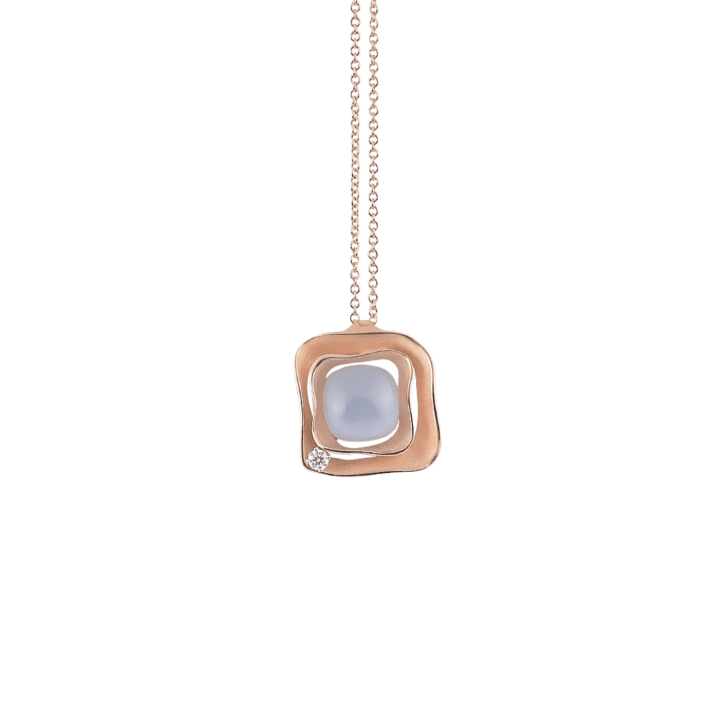Annamaria Cammilli Dune Cubic Pendant in 18k Pink Gold