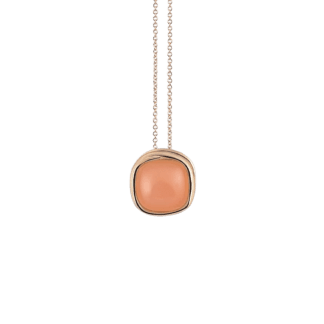 Santorini Pendant in 18k Orange Gold with Moonstone