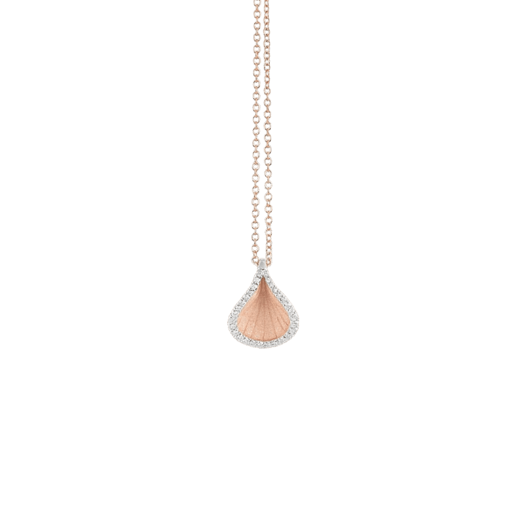 Annamaria Cammilli Goccia Pendant in 18k Pink Gold & Diamonds