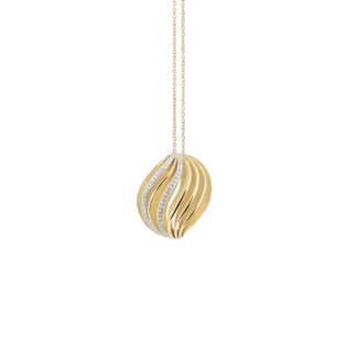 Annamaria Cammilli Velaa Waves Yellow Sunrise Gold & Diamonds Pendant