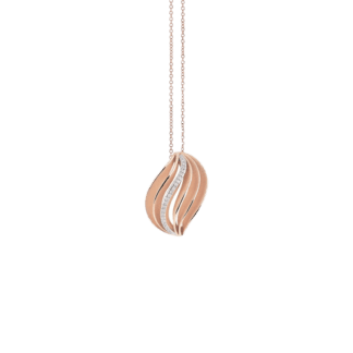 Annamaria Cammilli Velaa Waves Rose Gold & Diamonds Pendant