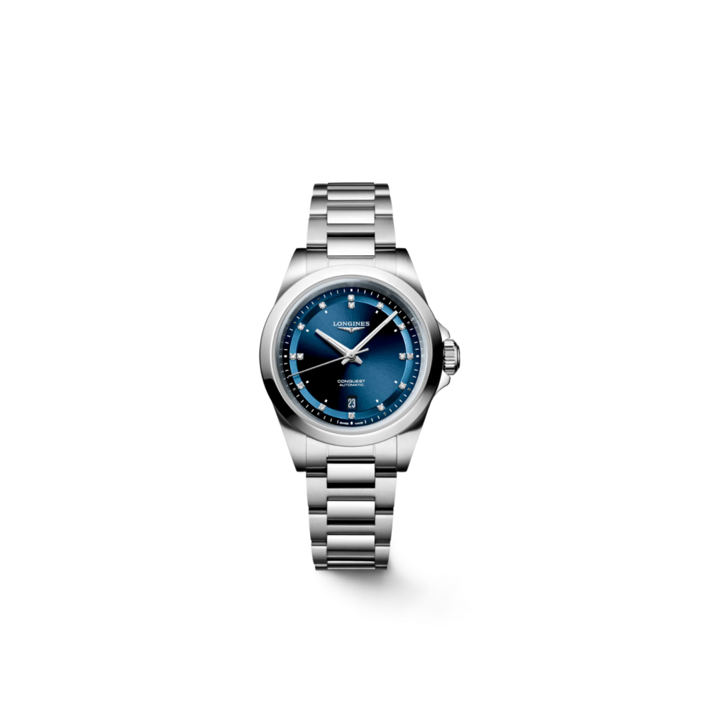 Longines Conquest 30mm, Stainless Steel, Sunray Blue Dial