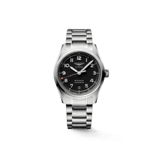 Longines Spirit 37mm, Black Dial, Stainless Steel Strap
